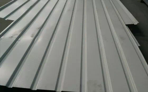 Galvanized molded steel plate, corrugated plate