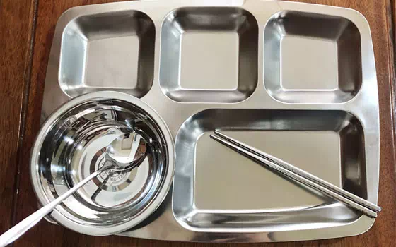 Application of 304 stainless steel on fast food plate