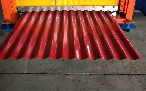 Color steel pressed bottom plate color steel corrugated roof bottom plate