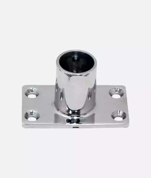 Marine cast stainless steel 316 boat grab handrail fittings Boat grab pipe rectangular base column fittings