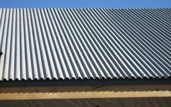 Galvanized corrugated steel sheet