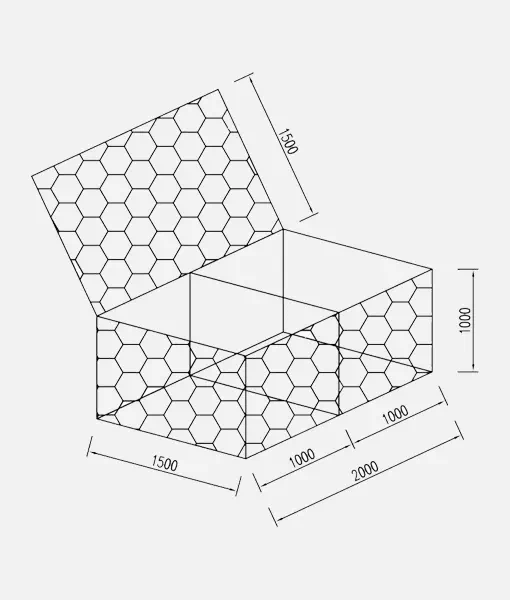 galvanized hexagonal mesh cage